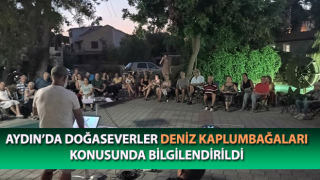 Doğaseverler, deniz kaplumbağaları konusunda bilgilendirildi