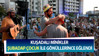 Eğlenceli şarkılar Kuşadalı minikler için seslendirildi