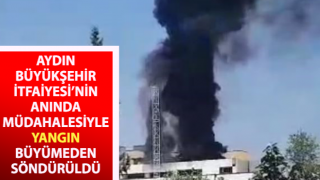 İnşaatı devam eden Aydın Şehir Hastanesi’nde yangın paniği