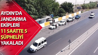 Jandarma 11 saatte 5 şüpheliyi yakaladı