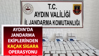 Jandarma ekiplerinden kaçak sigara operasyonu