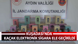 Kuşadası’nda kaçak elektronik sigara ele geçirildi