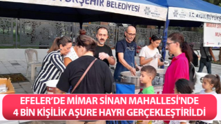 Mimar Sinan Mahallesi’nden 4 bin kişilik aşure hayrı