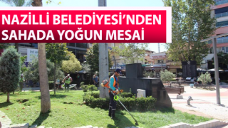 Nazilli Belediyesi’nden sahada yoğun mesai