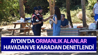 Ormanlık alanlar havadan ve karadan denetlendi