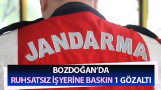 Ruhsatsız işyerine baskın: 1 gözaltı