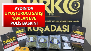 Uyuşturucu satışı yapılan eve polis baskını