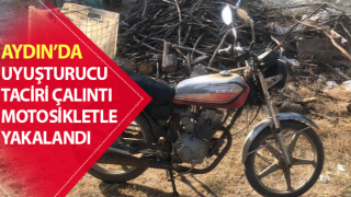 Uyuşturucu taciri çalıntı motosikletle yakalandı