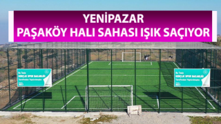 Yenipazar Paşaköy halı sahası ışık saçıyor