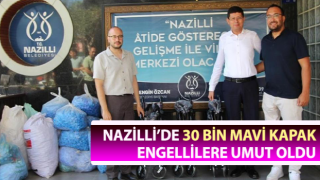 30 bin mavi kapak engellilere umut oldu