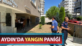 Apartmandaki yoğun duman vatandaşları sokağa döktü