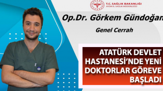 Atatürk Devlet Hastanesi’nde yeni doktorlar göreve başladı