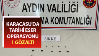 Aydın'da tarihi eser operasyonu: 1 gözaltı