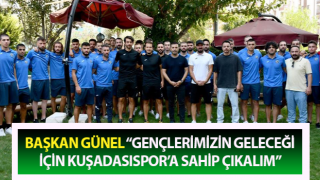 Başkan Günel: “Gençlerimizin geleceği için Kuşadasıspor’a sahip çıkalım”