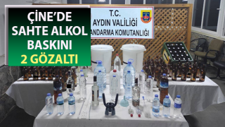 Çine’de sahte alkol baskını