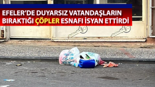 Duyarsız vatandaşların bıraktığı çöpler, esnafı isyan ettirdi