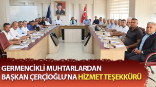 Germencikli muhtarlardan Başkan Çerçioğlu'na ziyaret