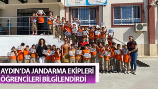 Jandarma ekipleri öğrencileri bilgilendirdi