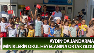 Jandarma miniklerin okul heyecanına ortak oldu