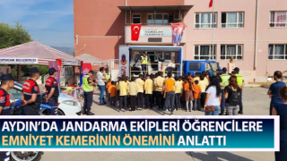 Jandarma öğrencilere emniyet kemerinin önemini anlattı