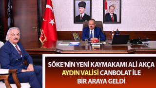 Kaymakam Ali Akça, Aydın Valisi Canbolat ile bir araya geldi