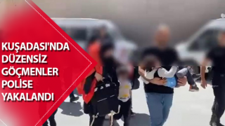 Kuşadası'nda 44 düzensiz göçmen polise yakalandı