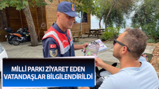 Milli Parkı ziyaret eden vatandaşlar bilgilendirildi