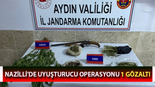 Nazilli'de uyuşturucu operasyonu: 1 gözaltı