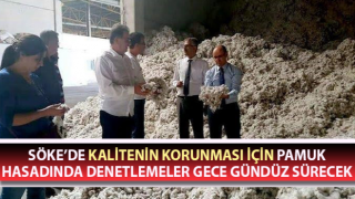 Pamuk hasadında denetlemeler gece gündüz sürecek