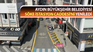 Söke İstasyon Caddesi yenilendi