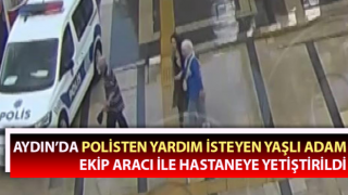 Yaşlı adam ekip aracı ile hastaneye yetiştirildi