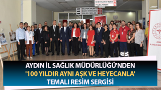 Aydın İl Sağlık Müdürlüğü'nden resim sergisi