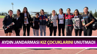 Aydın jandarması kız çocuklarını unutmadı