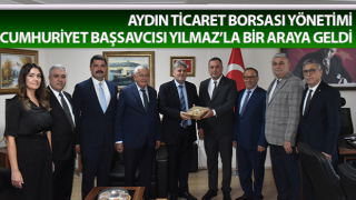 Aydın Ticaret Borsası yönetimi, Cumhuriyet Başsavcısı Yılmaz’la bir araya geldi