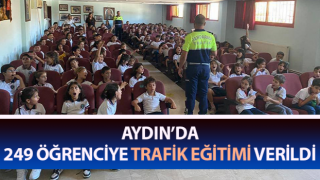 Aydın’da öğrencilere trafik eğitimi verildi