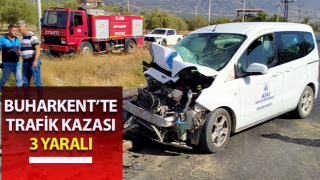 Buharkent’te trafik kazası: 3 yaralı