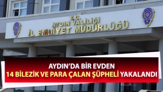 Evden 14 bilezik ve para çalan şüpheli yakalandı