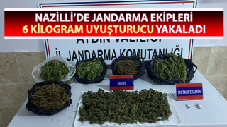 Jandarma ekipleri 6 kilogram uyuşturucu yakaladı