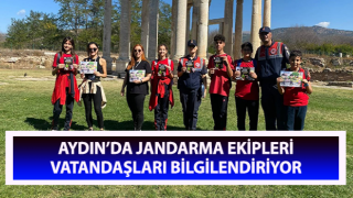 Jandarma ekipleri vatandaşları bilgilendiriyor