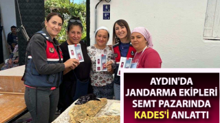 Jandarma semt pazarında KADES'i anlattı