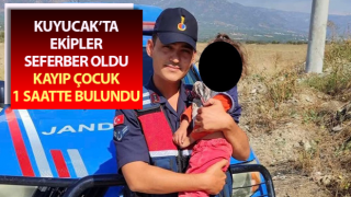 Kayıp çocuğu jandarma bir saat içinde buldu