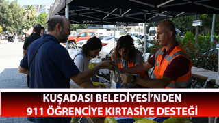 Kuşadası Belediyesi’nden 911 öğrenciye kırtasiye desteği