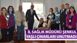 Müdür Şenkul, yaşlı çınarları unutmadı