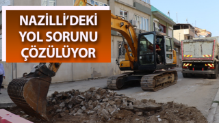 Nazilli’deki yol sorunu çözülüyor