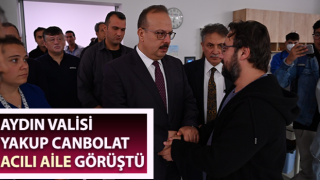 Vali Canbolat, acılı aile görüştü