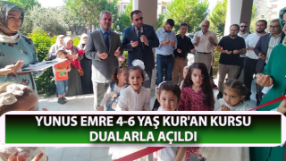 Yunus Emre 4-6 Yaş Kur'an Kursu dualarla açıldı