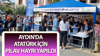 Atatürk için pilav hayrı yapıldı