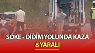 Aydın’da trafik kazası: 8 yaralı