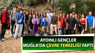 Aydınlı gençler çevre temizliği yaptı