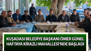 Başkan Günel haftaya Kirazlı Mahallesi’nde başladı